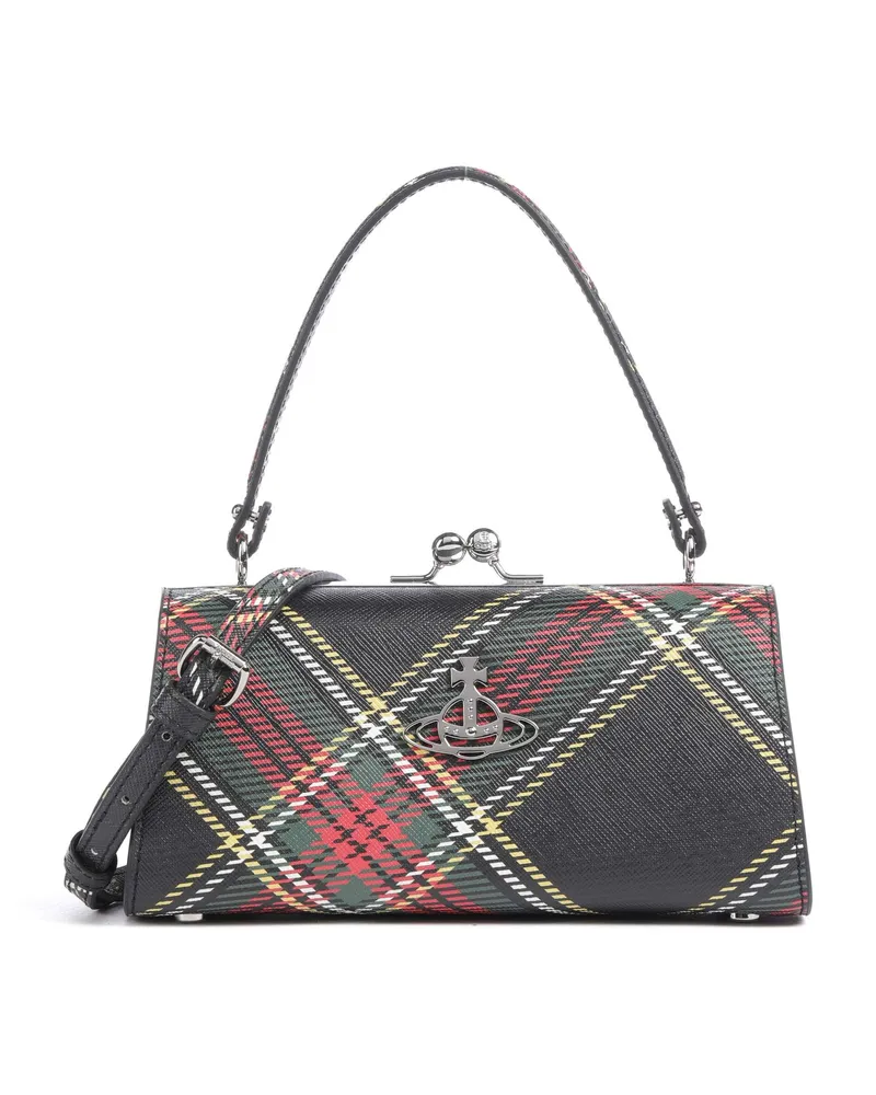 Vivienne Westwood Handtasche Doll Frame Saffiano Printed XL in mehrfarbig Mehrfarbig