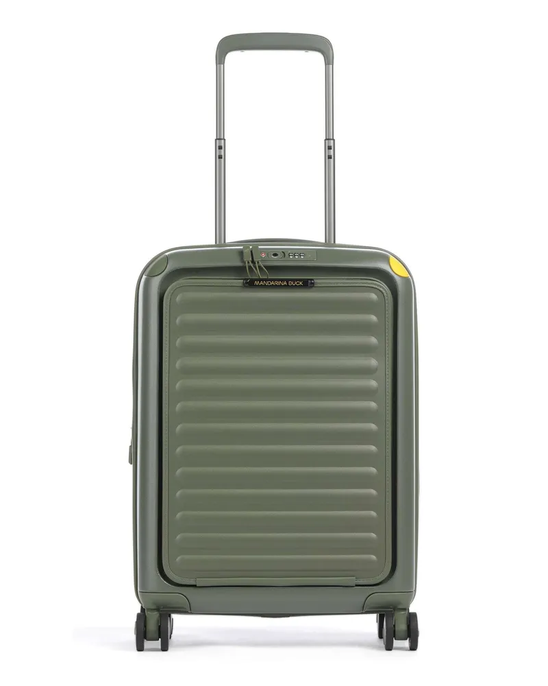 Mandarina Duck 4-Rollen Trolley Smart Duck in oliv Oliv