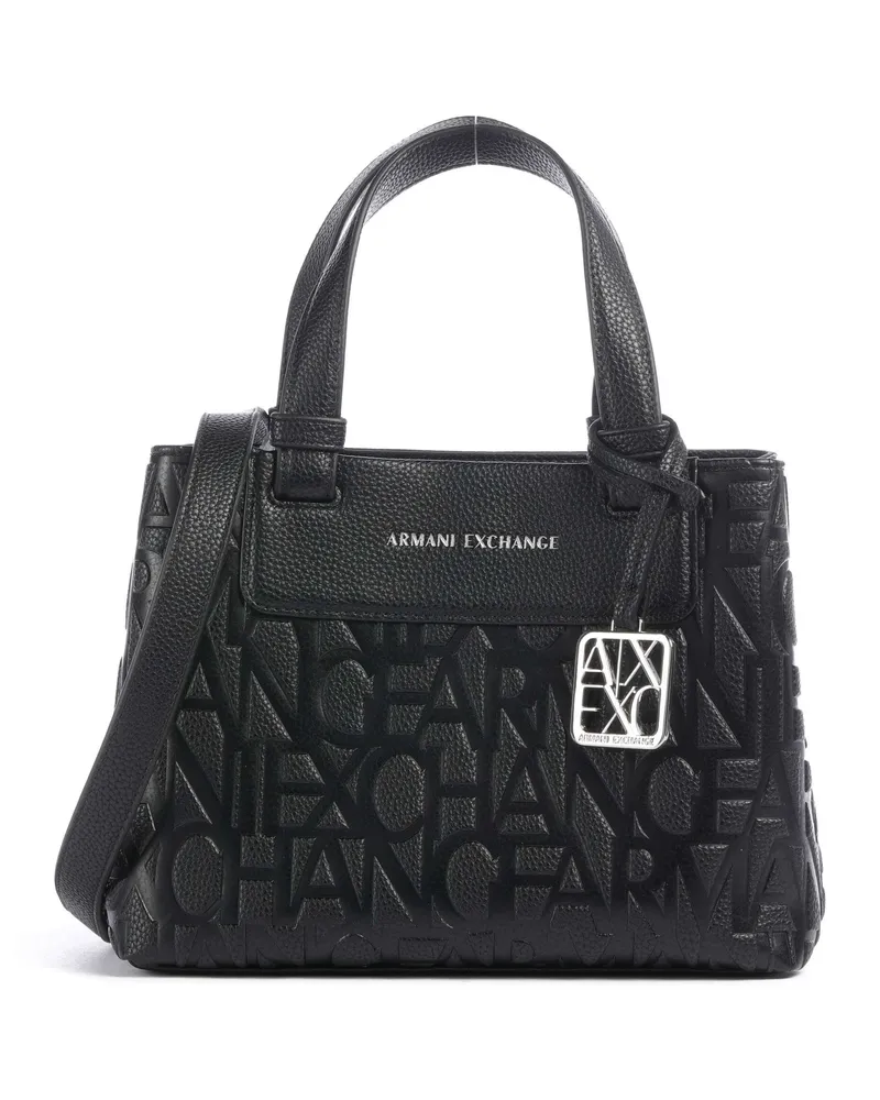 Armani Exchange Handtasche Liz Monogram S in schwarz Schwarz