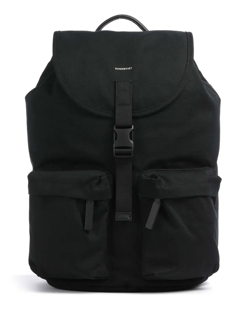 Sandqvist Laptop-Rucksack Everyday Originals in schwarz Schwarz