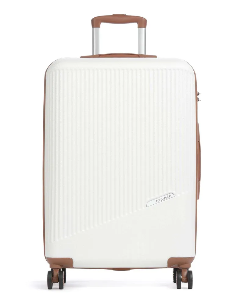 Travelite 4-Rollen Trolley Bali in weiß Weiß