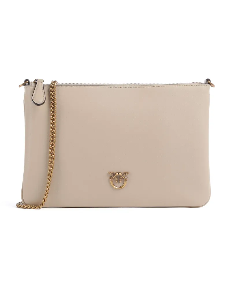 Pinko Umhängetasche Flat Classic in beige Beige