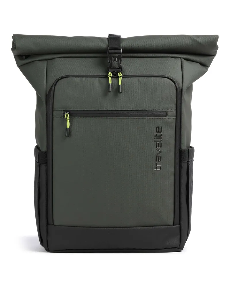 Travelite Rolltop Rucksack Briize M in oliv Oliv