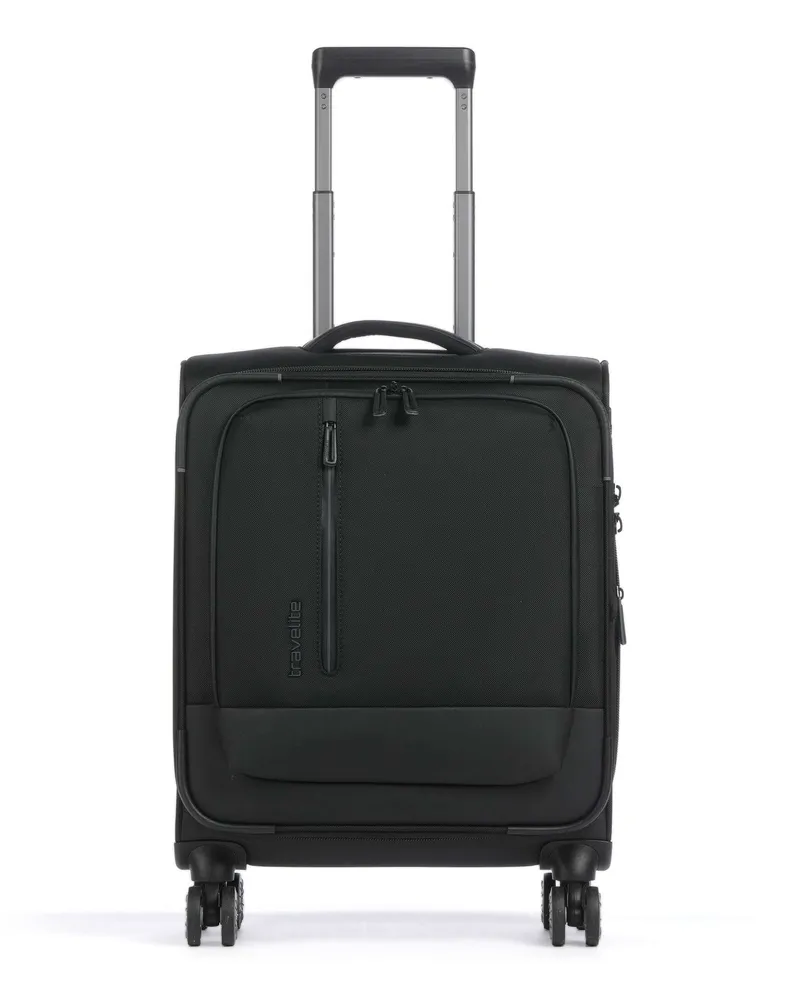 Travelite 4-Rollen Trolley Crosslite in schwarz Schwarz