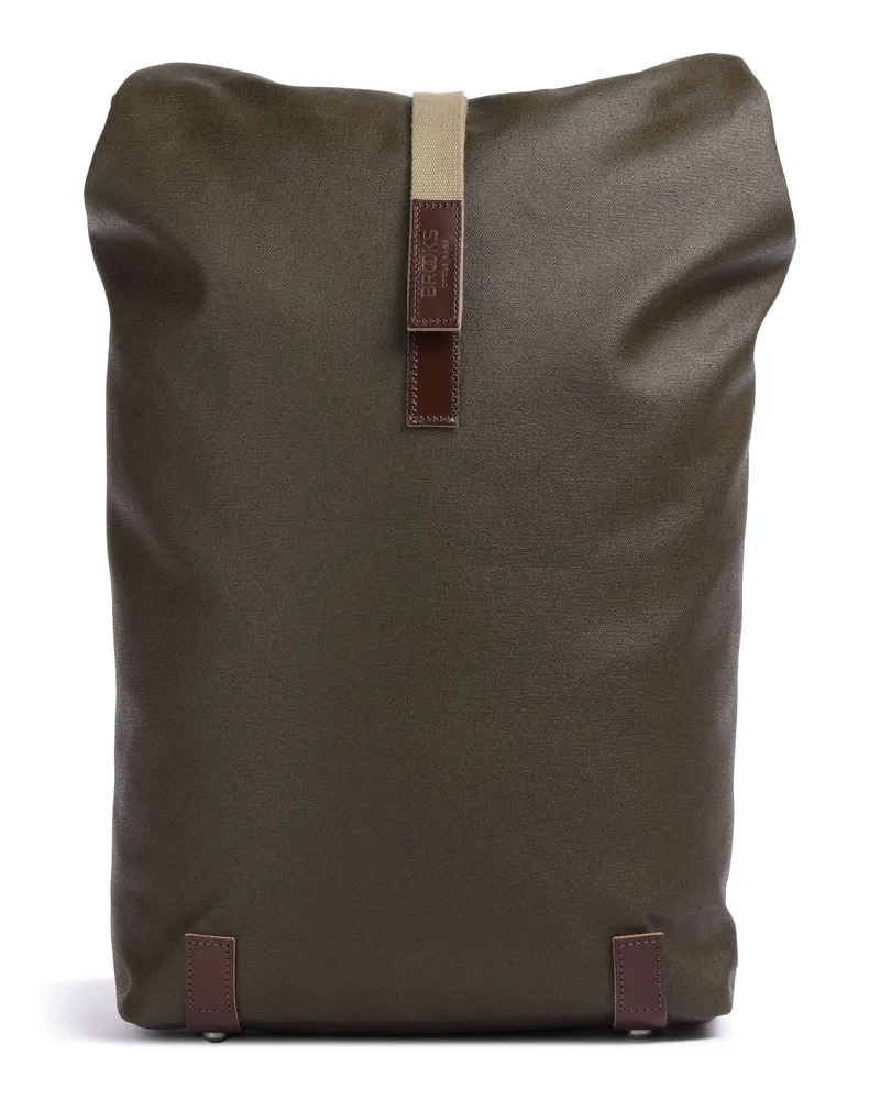Brooks England Rolltop Rucksack Pickwick Patchwork Large in oliv Oliv
