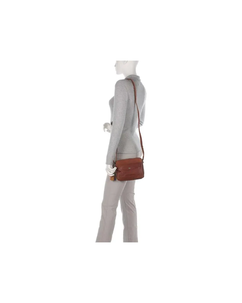 Spikes & Sparrow Bronco Umhängetasche cognac Braun