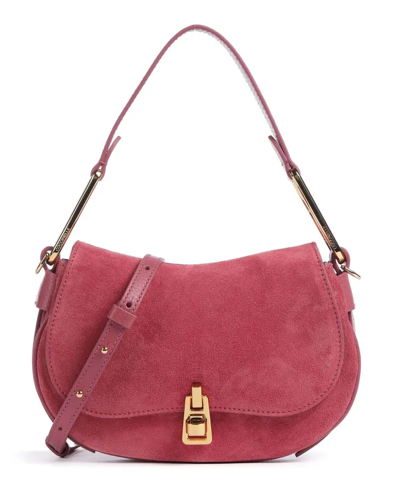 Coccinelle Schultertasche Magie Suede in pink Pink