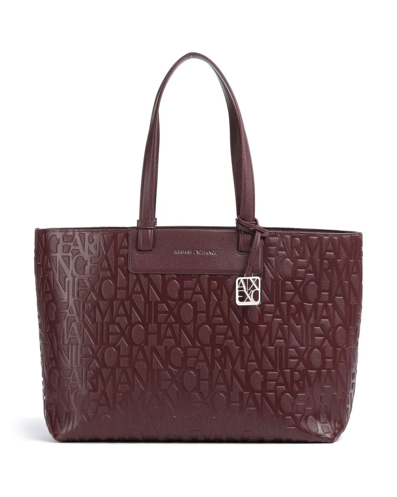Armani Exchange Shopper Liz Monogram L in rot Rot