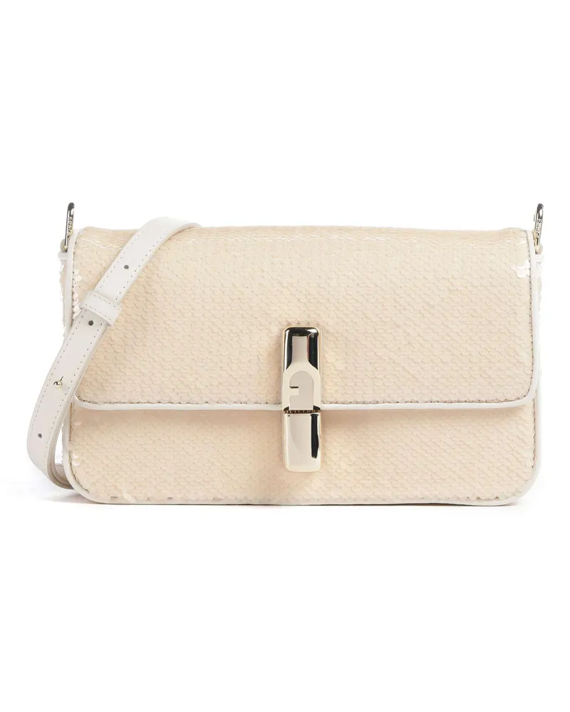 Furla Umhängetasche Iride S in elfenbein Beige