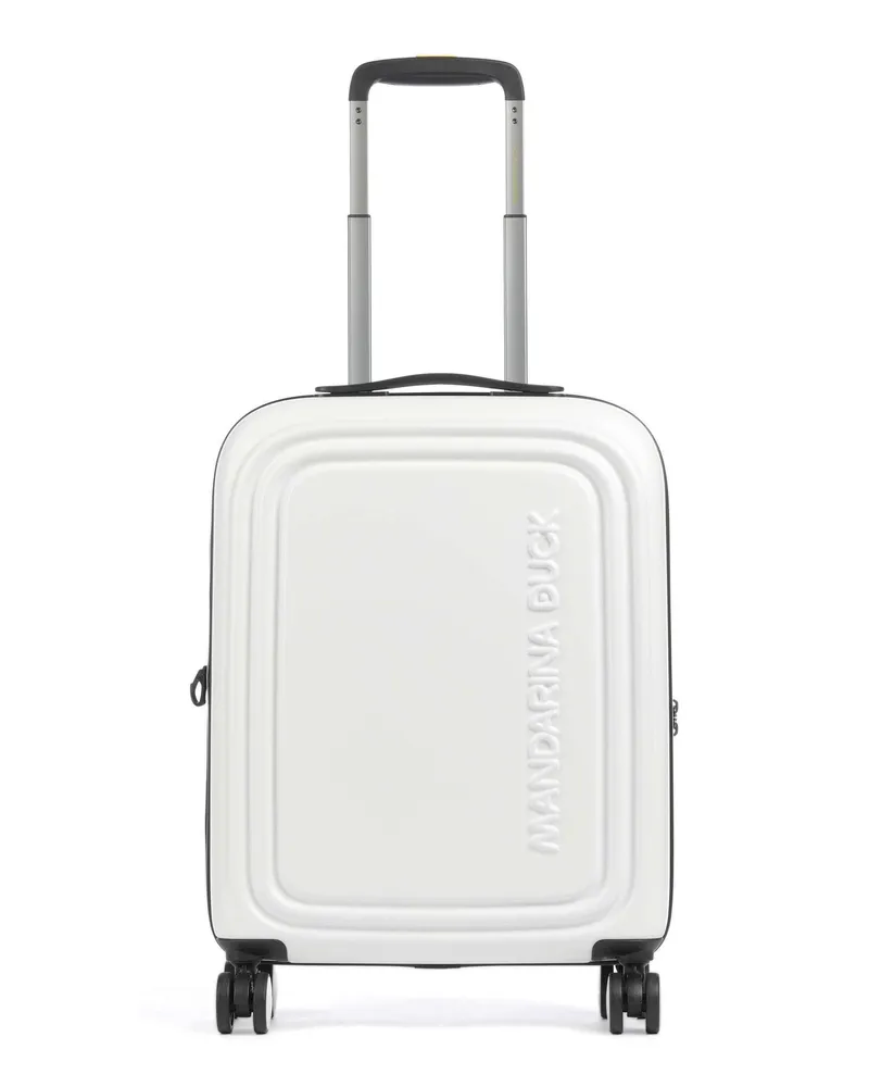 Mandarina Duck 4-Rollen Trolley Logoduck+ in weiß Weiß