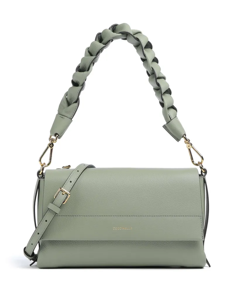 Coccinelle Schultertasche Boheme Grana Double in grau Grau
