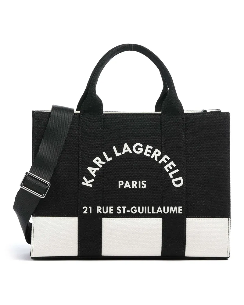 Karl Lagerfeld Handtasche K/Rue St Guillaume Medium in schwarz Schwarz