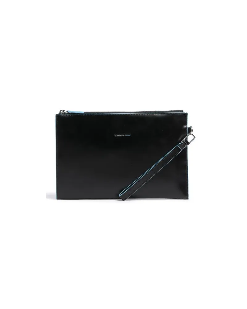 Piquadro Blue Square Handgelenktasche schwarz Schwarz