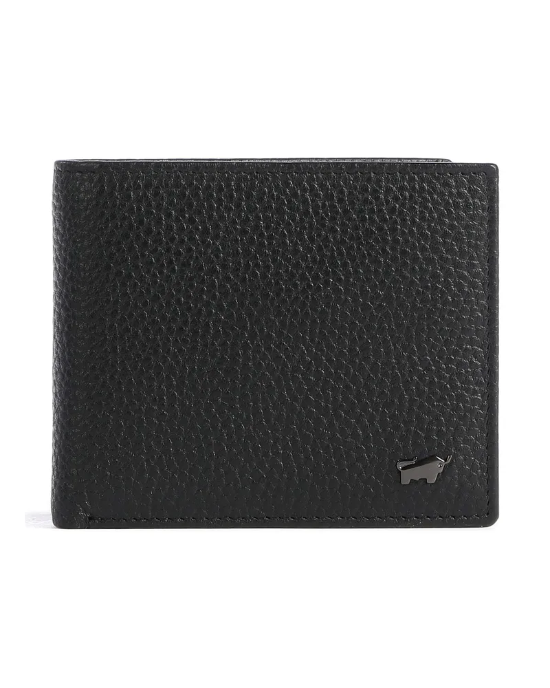 Braun Büffel Geldbörse Theo RFID in schwarz Schwarz