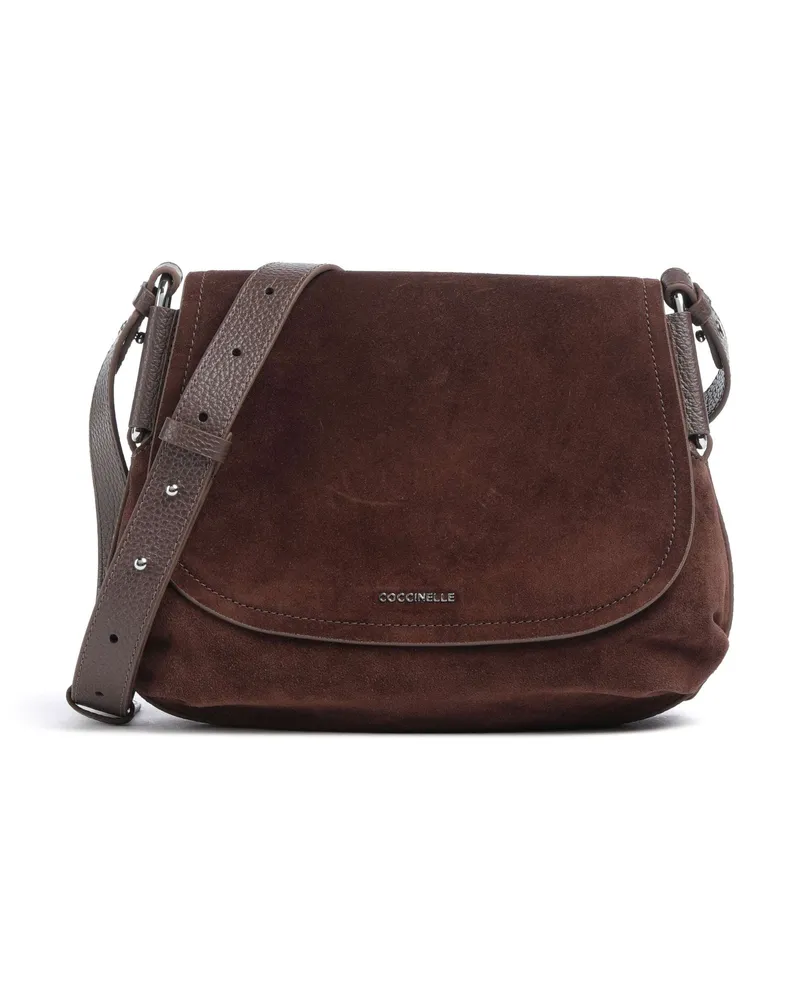 Coccinelle Umhängetasche Rebekka Suede in braun Braun