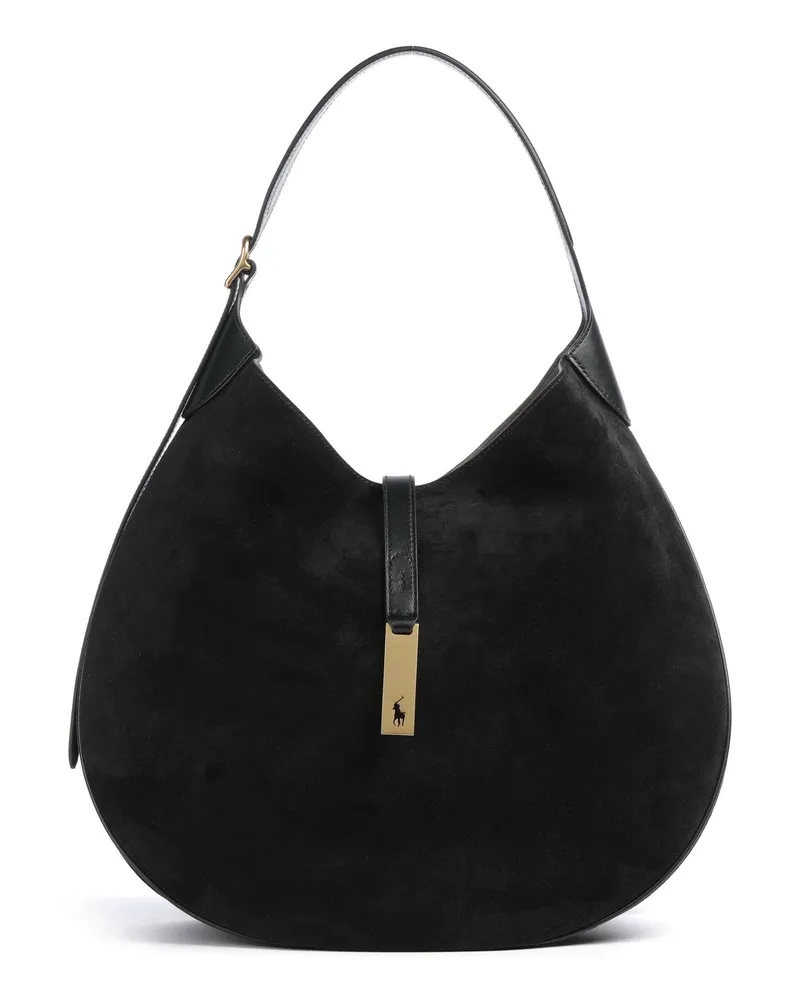 Ralph Lauren Beuteltasche ID Collection Medium in schwarz Schwarz