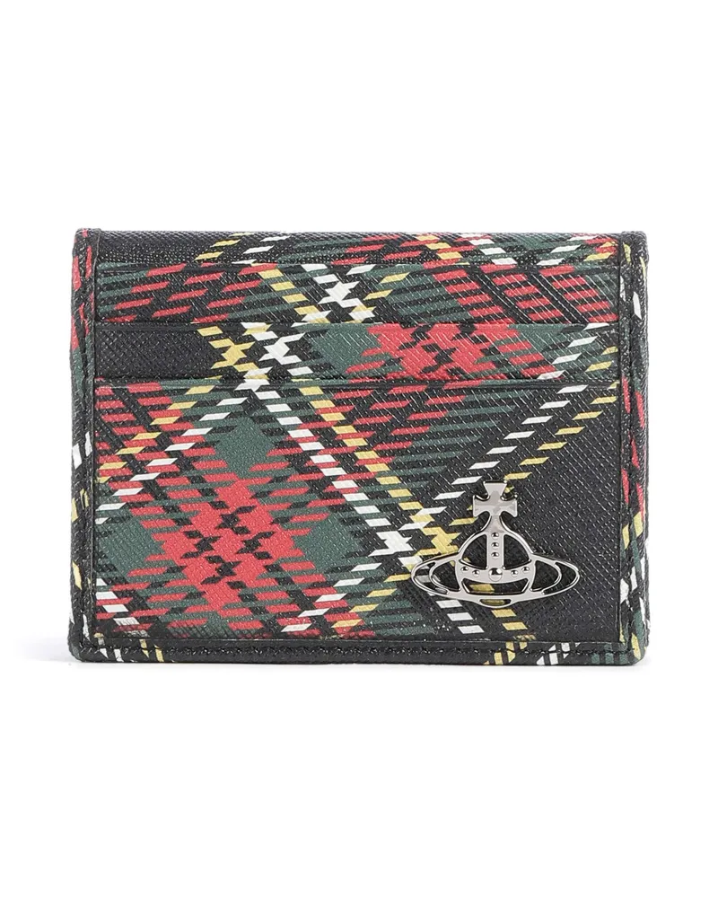 Vivienne Westwood Kreditkartenetui Saffiano Printed in mehrfarbig Mehrfarbig