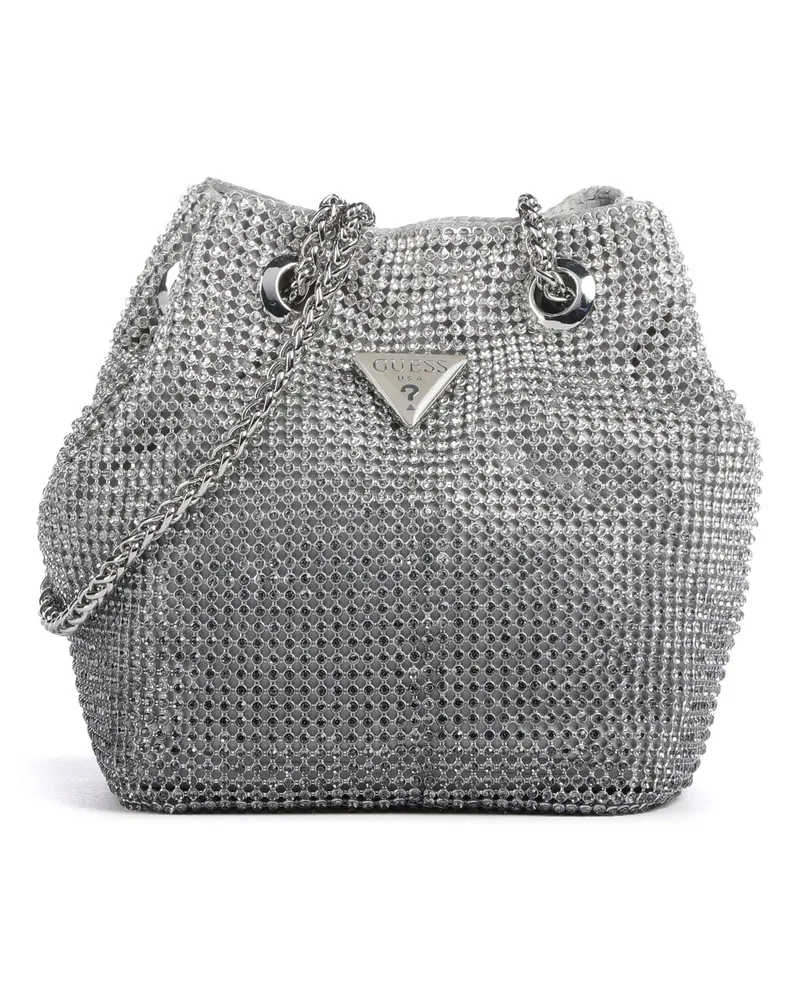 Guess Schultertasche Zalina in silber Silber