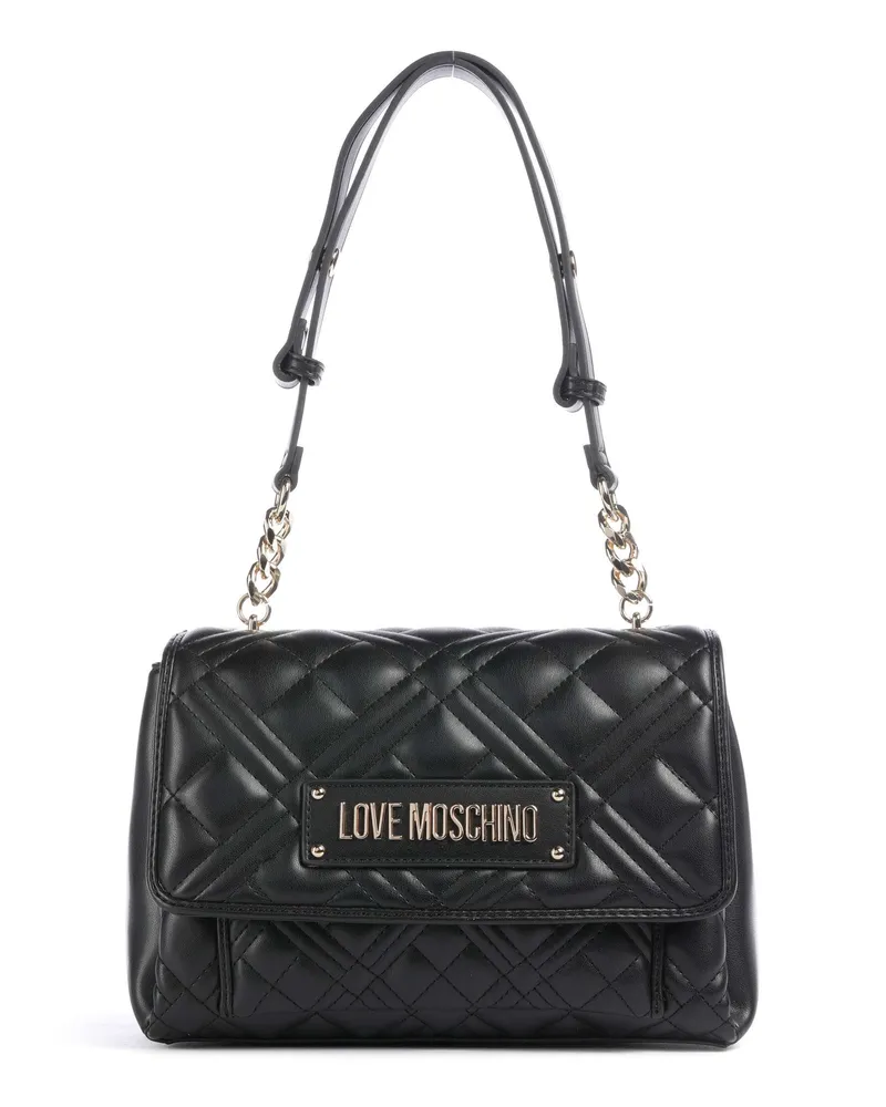 Moschino Schultertasche Quilted in schwarz Schwarz