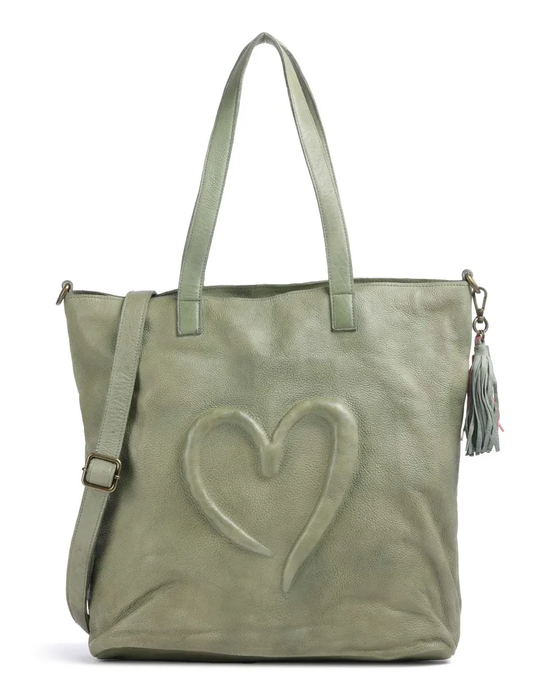 Taschendieb Wien Shopper Herzweg 1 in grün Grün
