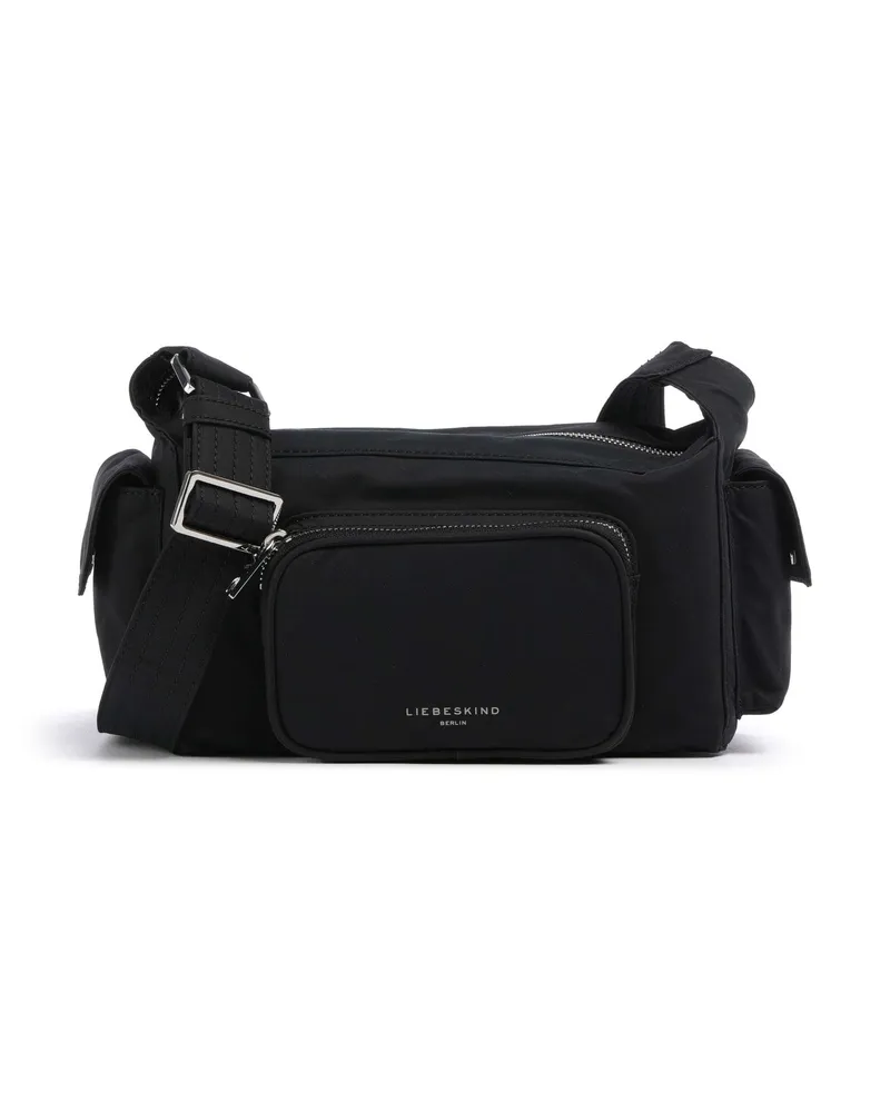 Liebeskind Schultertasche Lila Nylon S in schwarz Schwarz