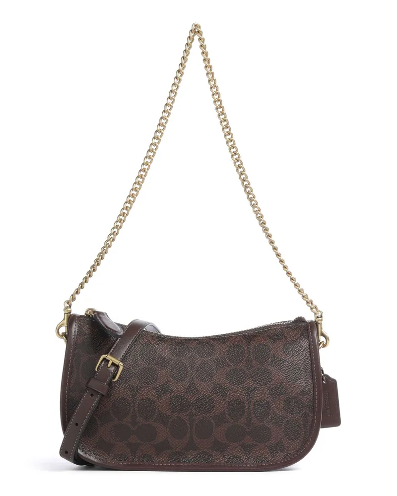 Coach Schultertasche Waverly Signature in braun Braun