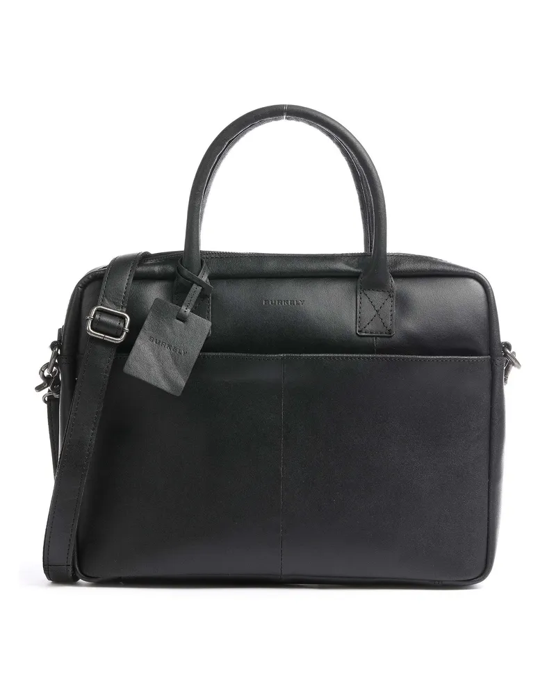 Burkely Aktentasche Vintage Jack in schwarz Schwarz