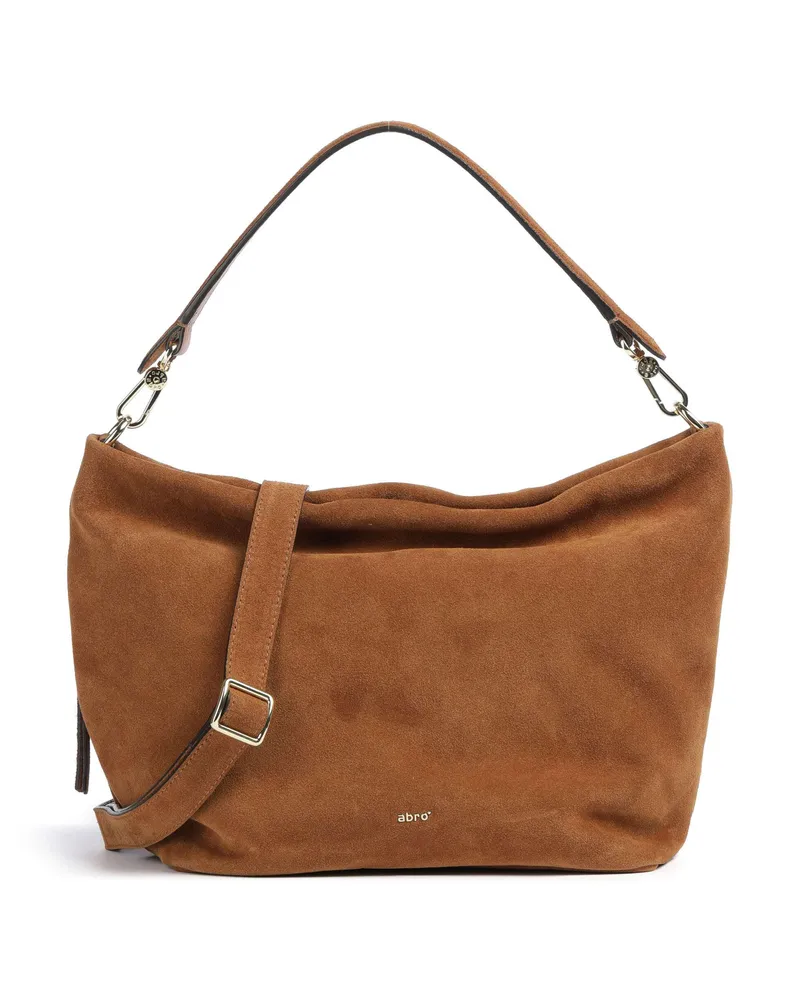 Abro Beuteltasche Suede Ebony in braun Braun