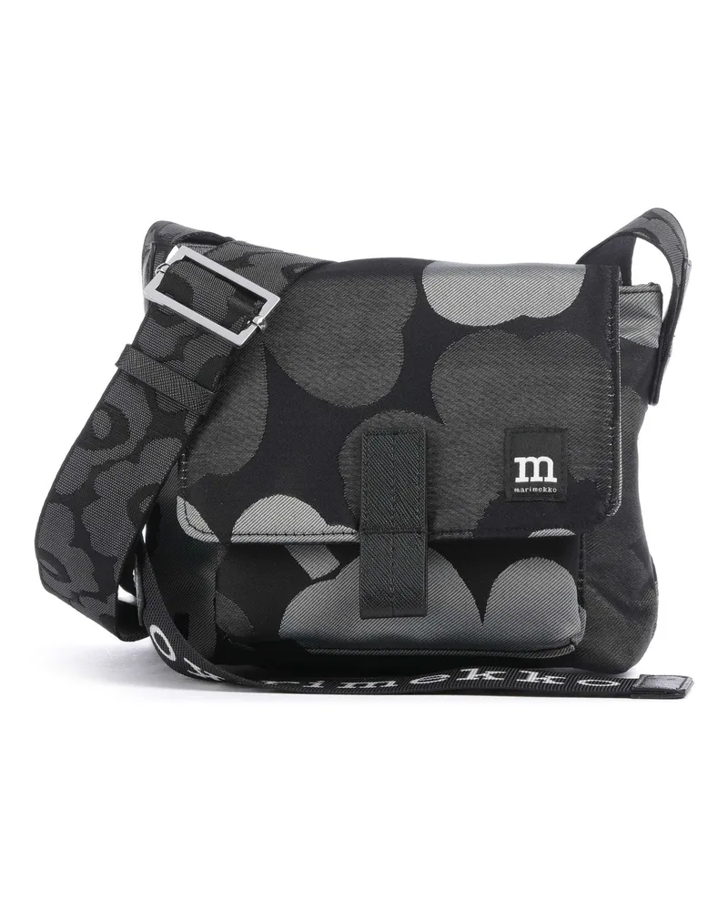 Marimekko Umhängetasche Unikko Mini in schwarz Schwarz