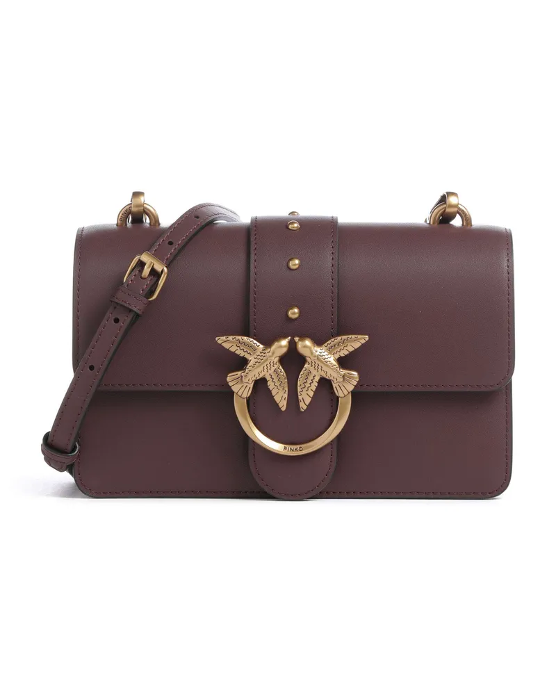 Pinko Umhängetasche Love One Mini in rot Rot