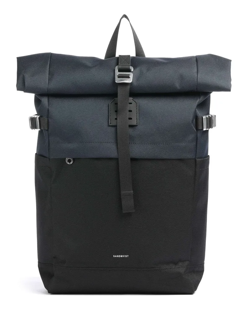 Sandqvist Rolltop Rucksack Icon M in schwarz Schwarz