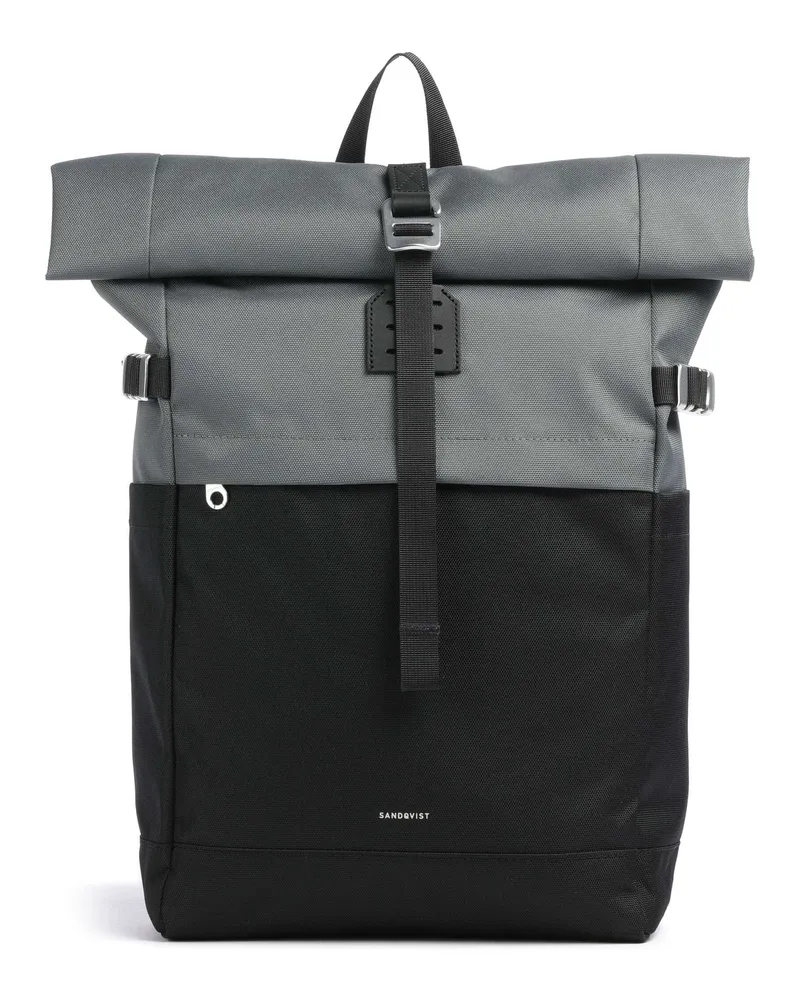 Sandqvist Rolltop Rucksack Icon M in schwarz Schwarz