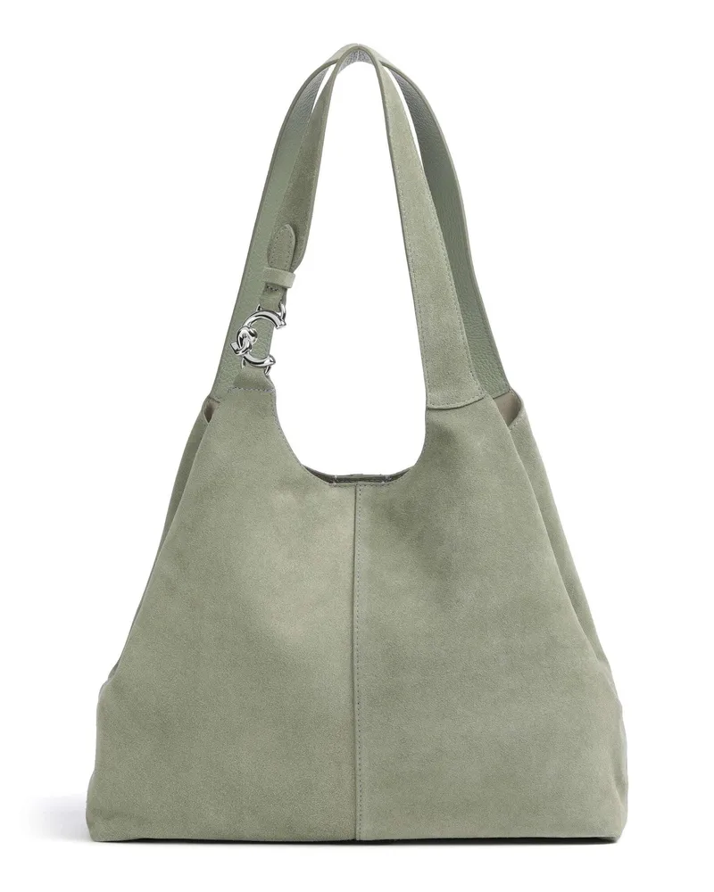 Coccinelle Beuteltasche C-Easy Suede in grau Grau
