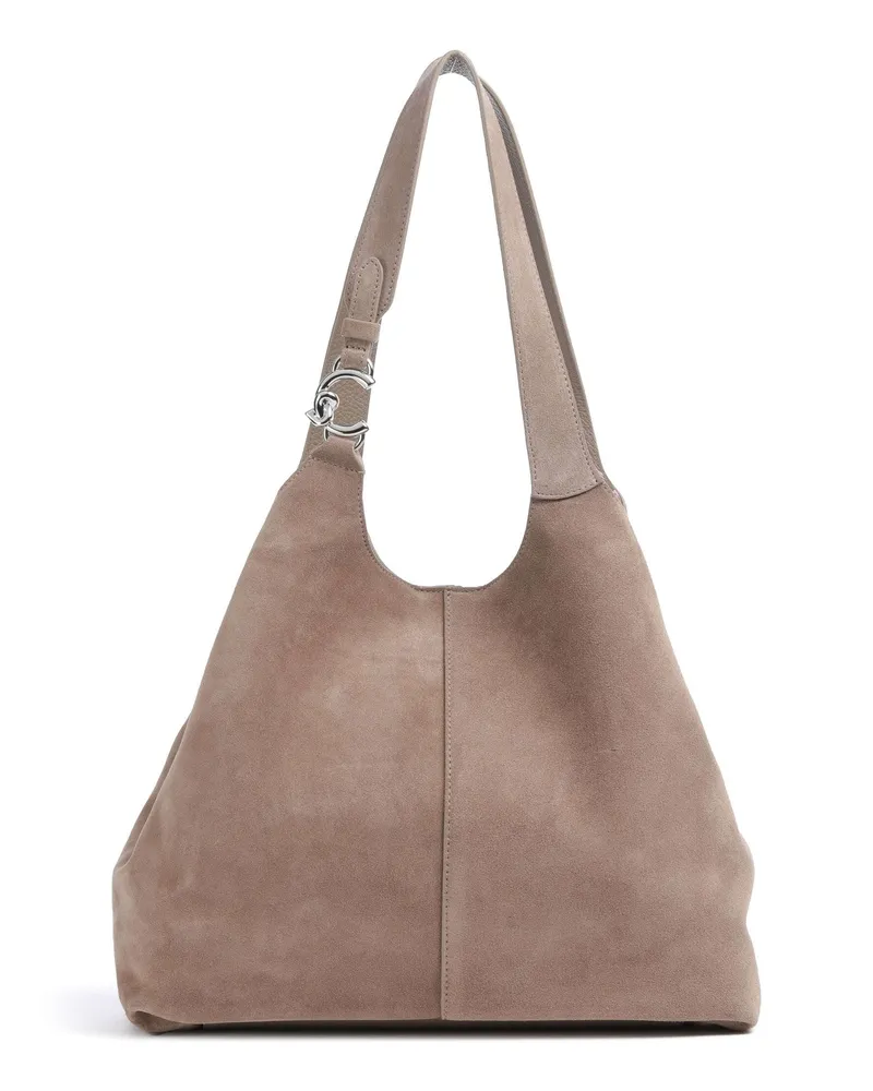 Coccinelle Beuteltasche C-Easy Suede in grau Grau