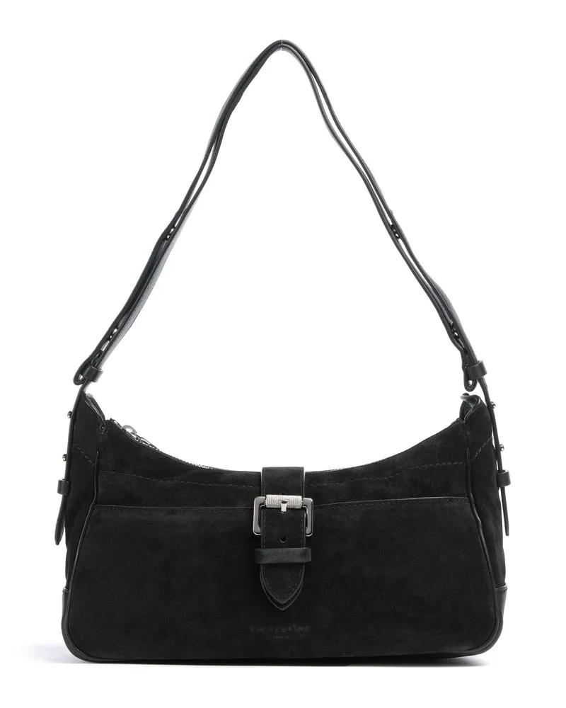 Liebeskind Schultertasche Ren Suede S in schwarz Schwarz