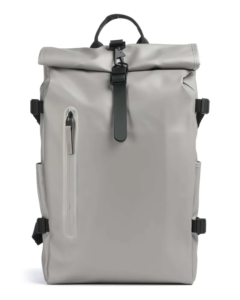 RAINS Rolltop Rucksack Large in grau Grau