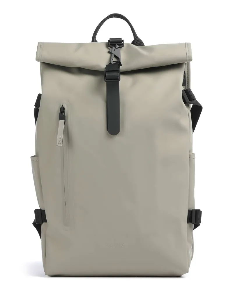 RAINS Rolltop Rucksack Large in grau Grau