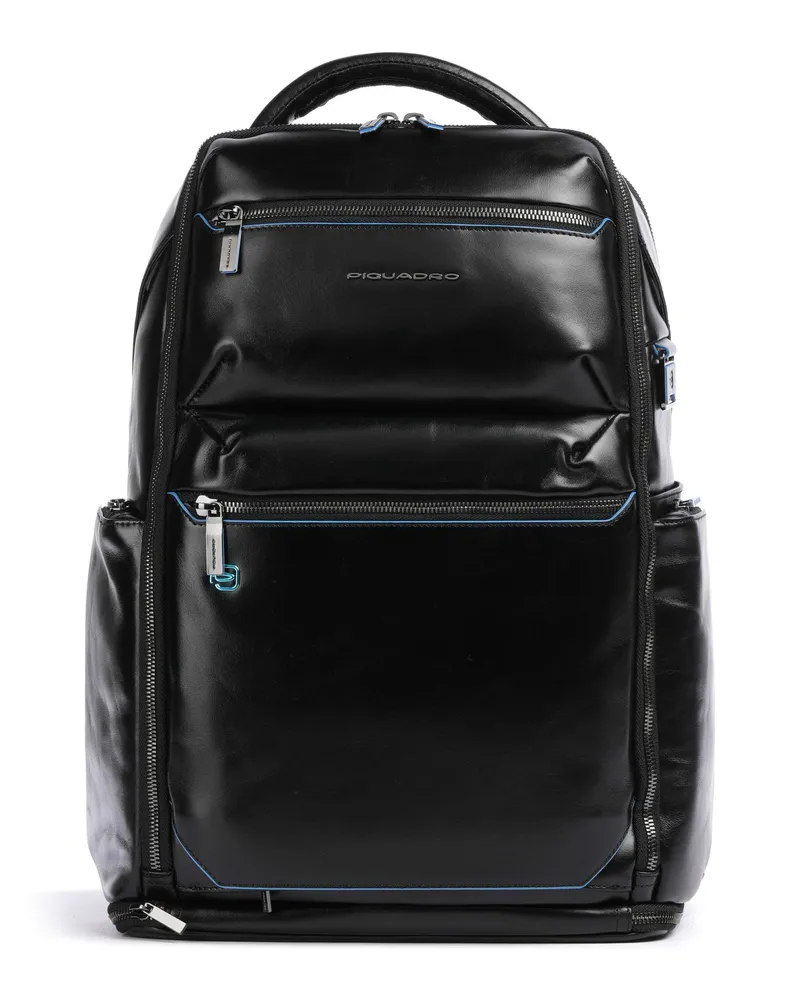 Piquadro Rucksack Blue Square in schwarz Schwarz