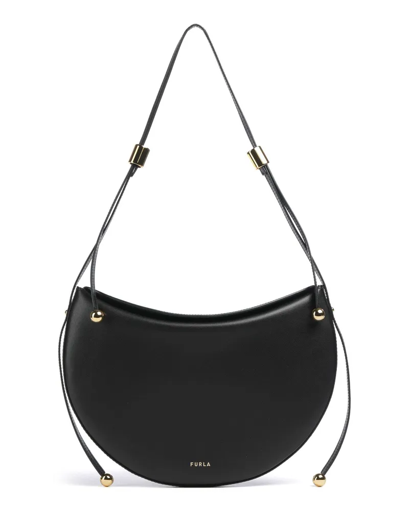 Furla Schultertasche Moonstone M in schwarz Schwarz
