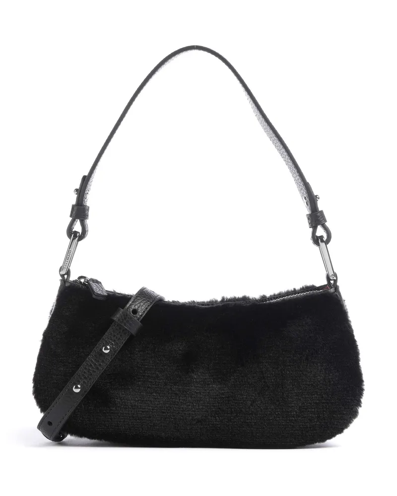 Coccinelle Schultertasche Merveille Synthetic fur in schwarz Schwarz