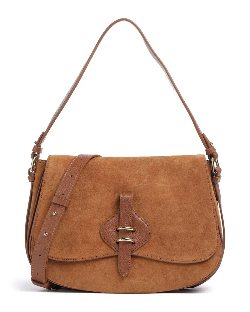 Coccinelle Schultertasche Mavery Suede in braun Braun