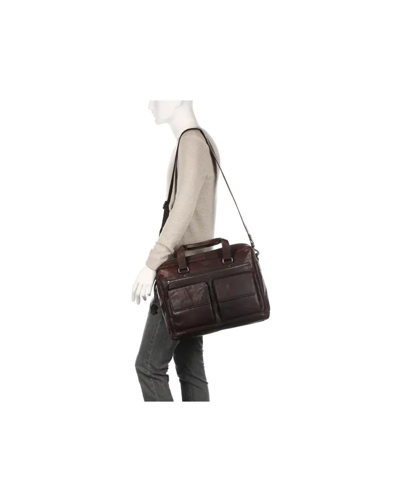 Spikes & Sparrow Bronco Aktentasche dunkelbraun Braun