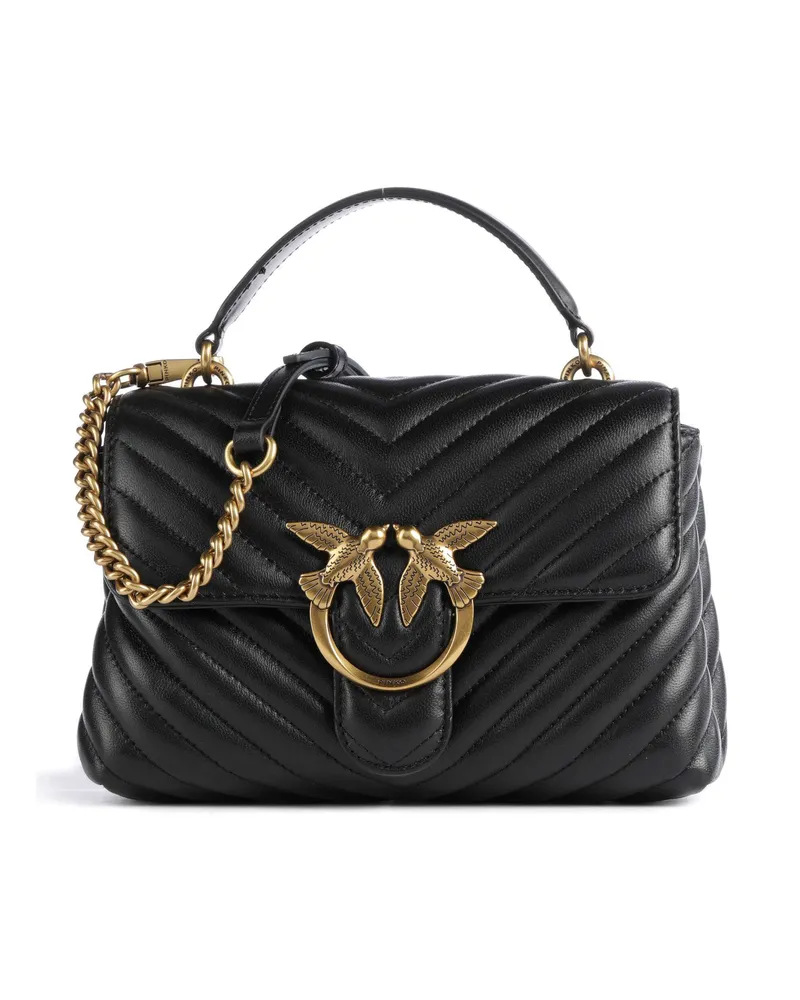Pinko Handtasche Love Lady Puff Mini in schwarz Schwarz