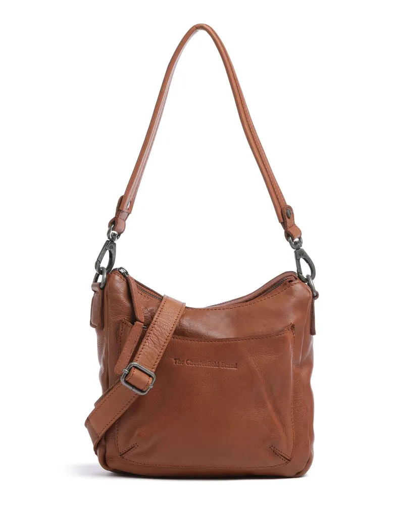 The Chesterfield Brand Schultertasche Washed Waxed Cow Caroline in braun Braun