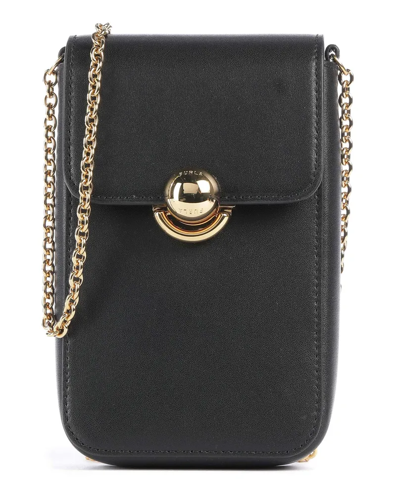 Furla Handytasche Sfera Vertical Crossbody in schwarz Schwarz
