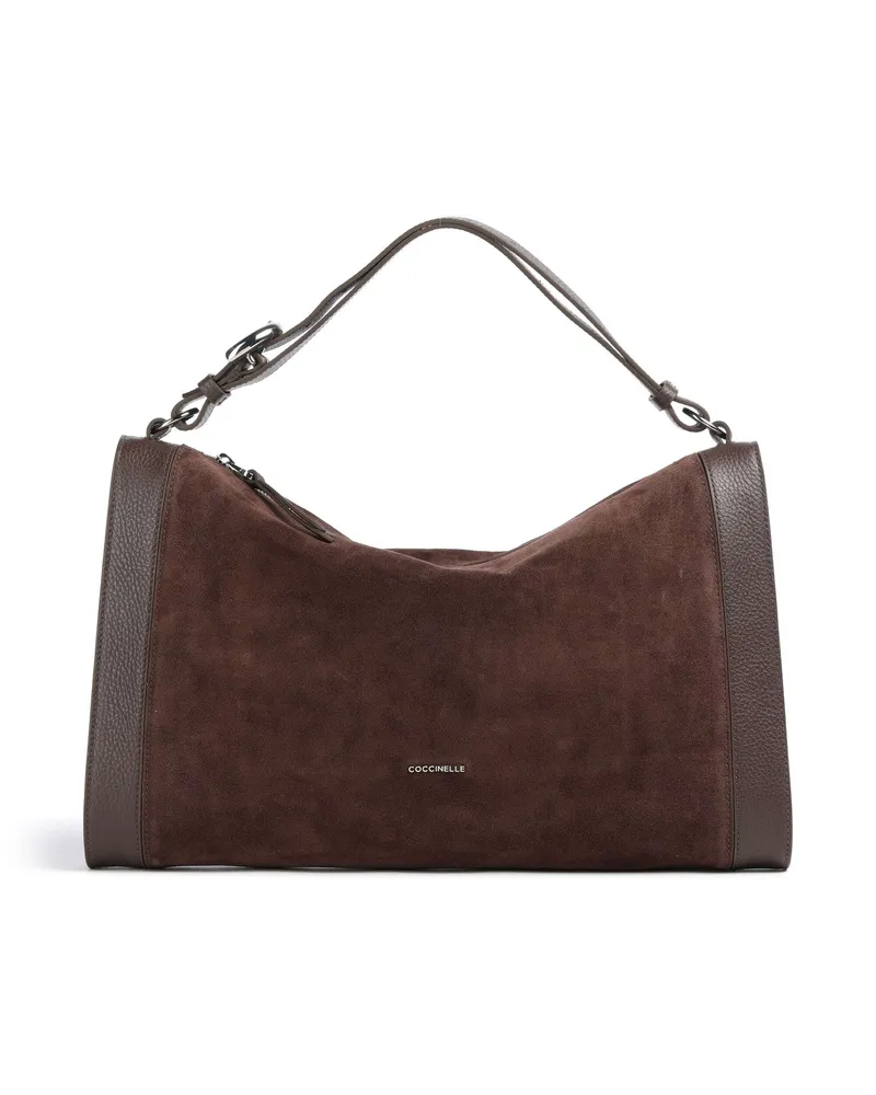 Coccinelle Beuteltasche Elinor Suede in braun Braun