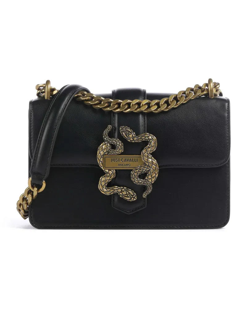 Just Cavalli Schultertasche Iconic Snakes in schwarz Schwarz