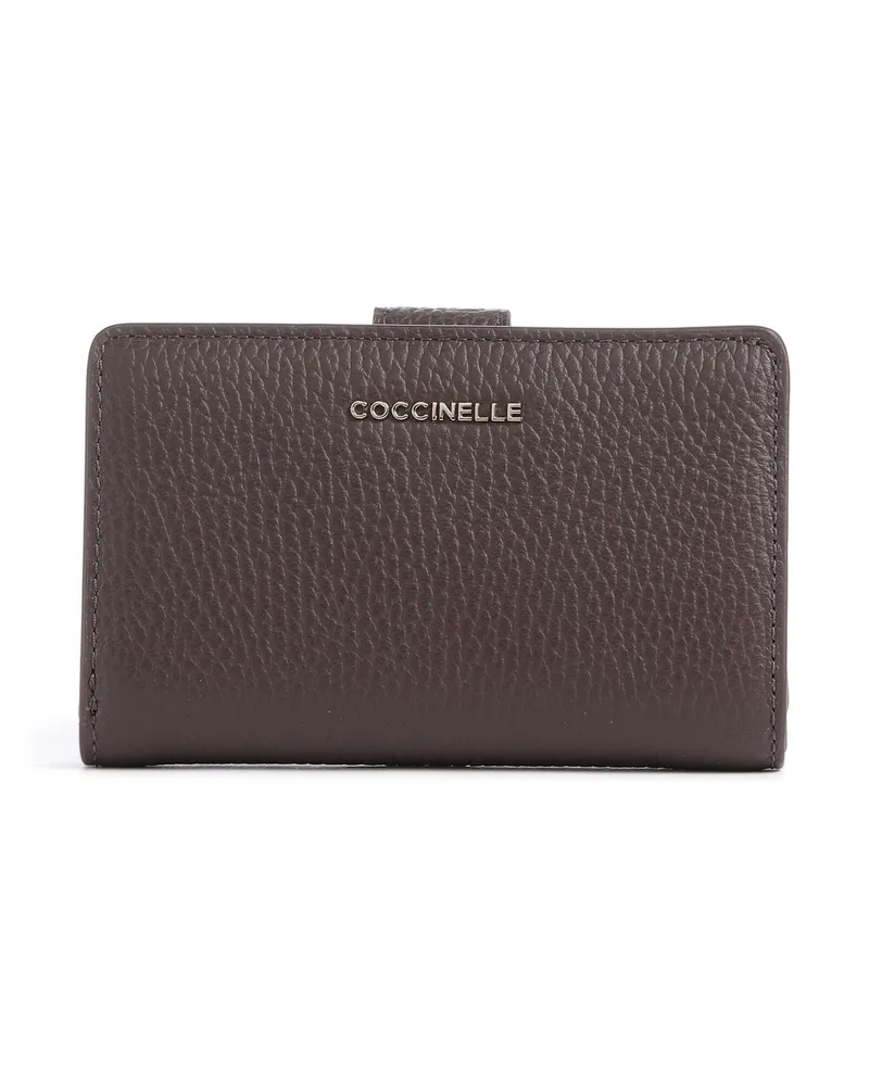 Coccinelle Geldbörse Metallic Soft in braun Braun