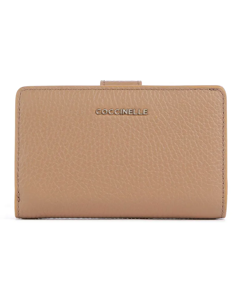 Coccinelle Geldbörse Metallic Soft in braun Braun