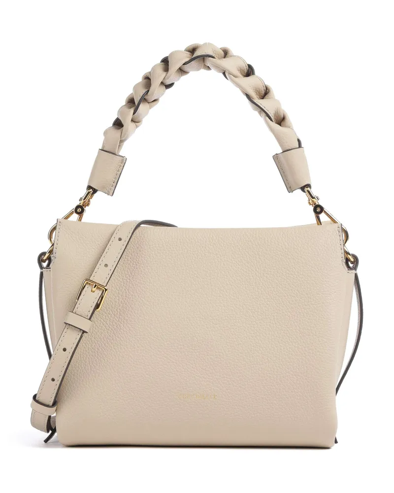 Coccinelle Schultertasche Boheme Grana Double in beige Beige